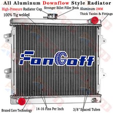 3 Row Aluminum Radiator For 1984-1995 Toyota Pickup 1992-95 4Runner 2.4L Manual- picture