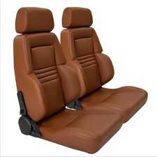 2PCS Universal Racing Seats Reclining Bucket Seats Set with Dual Lock Sliders picture