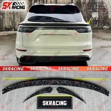 Forged/Carbon Fiber/Unpainted Rear Middle Spoiler Wing For Porsche Cayenne 19-23 picture