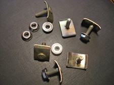 6 pcs NOS rear end & quarter moulding clips nuts Fits 1949-1954 Chevy 4594999 picture