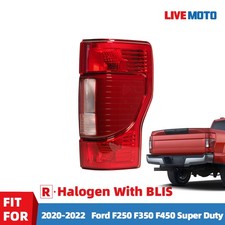 2020-2022 Ford F250 F350 F450 Super Duty Halogen Tail Light  W/BLIS Right Side picture
