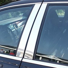 For Skoda Fabia 2007-2014 2008 Silver Chrome Pillar Posts Window Door Trim Decal picture