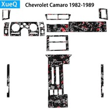 15Pcs Red Forged Carbon Fiber Full Interior Kits For Chevrolet Camaro 1982-1989 picture