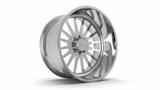 (4) 24x12 JTX Forged Polished Silencer Wheels For Chevy GMC Ford Dodge Toyota picture
