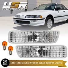 DEPO Front Clear Bumper Signal Lights for 92-93 Acura Integra RS / GS / LS / GSR picture