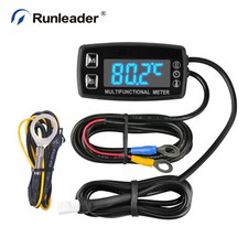 Runleader Digital LED Engine Hour Meter,RPM &Temp Multifunction Waterproof Meter picture