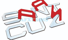 CHROME 3D MIRROR DOMED TAILGATE LETTERS FOR 2022 -2027 CRUZ US MADE picture