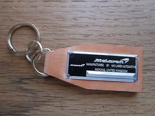 McLaren Data Plate Vintage Look Leather Keychain MP4 12C 675 LT 650 S 570 GT SLR picture