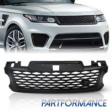 For 2014-2017 Land Rover Range Rover Sport Glossy Black Front Grille SVR Styling picture