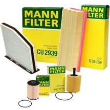 Mann Engine Oil Fuel & Air Filters Kit For VW Golf Tdi 2010-2014 Jetta 2010-2014 picture