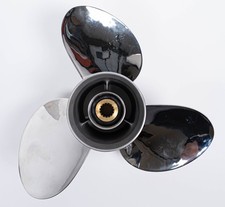 14 1/4 x 17 RH Stainless Steel Boat Propeller 3 Blade 17 Pitch Prop picture