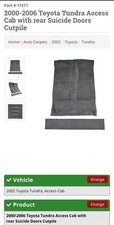 ✨NEW ✨ 2000-2006 Toyota Tundra Access Cab w/Premium backing - Color;  Black picture