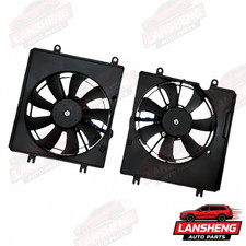 Pair Radiator Condenser Radiator Cooling Fan For Honda Civic 1.5L 2.0L 2022-2024 picture