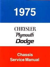 1975 Chrysler Plymouth Dodge Shop Service Repair Manual Engine Drivetrain Wiring picture