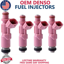 x4 GENUINE DENSO FUEL INJECTORS 1999-2004 Toyota Tacoma 2.7L I4 #23250-75080 picture