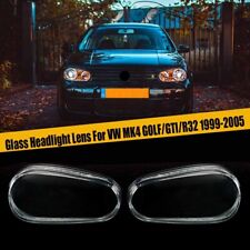 For VW Golf MK4 1999-2005 Glass Left & Right Car Headlight Headlamp Lens Cover picture
