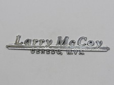 VTG Larry McCoy Auto Ceredo West Virginia Metal Dealership Badge Emblem Tag WV picture