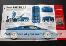 1993 BUGATTI EB110 COUPE UNIQUE IMP BROCHURE '93 picture