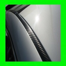 FOR MAZDA CARBON FIBER 2PC ROOF TOP TRIM DRIP MOLDINGS COVERS SET 5YR WARRANTY 2 picture