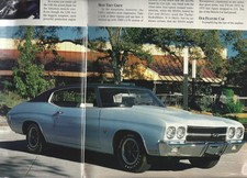 1970 CHEVROLET CHEVELLE SS 454 7 PG COLOR Article picture