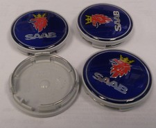 Saab  93 9-3 9-5 9-7x Center Wheel Cap Emblem 12775052 New Set of 4 picture