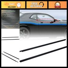 2PCS Door Window Belt Molding for Dodge Challenger 2008-2016, Front Right & Left picture