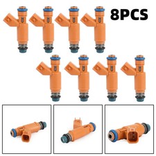 8x OEM Denso Fuel Injectors for 2006-2009 Land Rover Range Rover 4.4L V8 2W93-AA picture