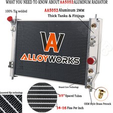 Aluminum 4 Row Radiator For 2005-2013 2012 2006 Chevy Corvette C6 6.0L 6.2L 5.3L picture