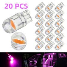 20Pcs LED T10 194 168 W5W Car Trunk Interior Map License Plate Light Bulb Pink picture