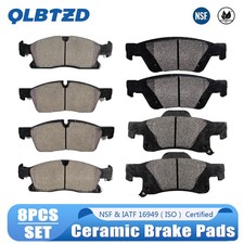 Front Rear Ceramic Brake Pads Kit for Jeep Grand Cherokee Dodge Durango 8pcs/set picture