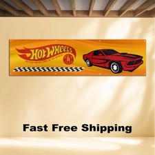 HOT WHEELS 2'X8' BANNER FLAG picture