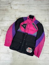 Vintage Dainese Cordura Gore Tex Jacket Motorcycle Biker Men Size 52 Pink picture