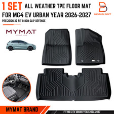 MYMAT 3D TPE All Weather Floor Mats For 25-27 MG4 EV Urban RHD 3pc Set picture
