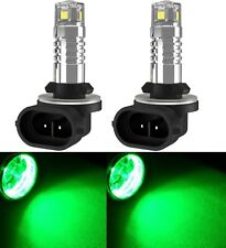 LED 20W 862 H27 Green Two Bulbs Fog Light Replacement Upgrade Lamp Stock Show OE picture