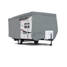 Deluxe Golf Stream Conquest Lite 218MB Travel Trailer Camper Cover zipper Access picture