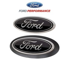 2018-2023 Ford F150 No Camera OEM Front Grille Rear Tailgate Emblems Black picture