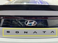 rear Glossy Black SONATA lettering emblem fit Hyundai Sonata 2024 2025 2026 picture