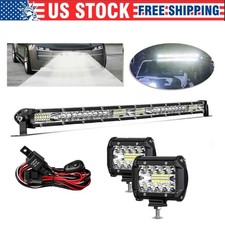 22inch LED Light Bar Spot Flood Combo+2x4