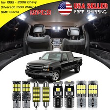 White LED Interior Lights Package kit for 1999 - 2006 Chevy Silverado 1500 2500 picture