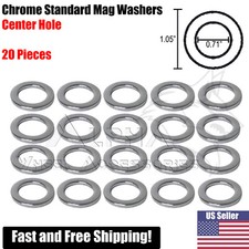 20Pc Chrome Standard Wheel Washers Center Hole For Mag Seat Lug Nuts picture