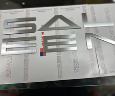 Fits 2005 - 2009 SALEEN BUMPER BRUSHED STEEL RAISED LETTERS INSERTS picture