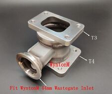 T3 to T4 Flange Adapter w/44mm MVR Wastegate Flange Vert picture