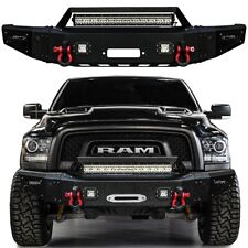 Vijay Fits 2015-2018 Ram 1500 Rebel Front Bumper Textured Black with LED Lights picture