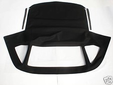 Mercedes Benz SL R107 1972-89 Convert.Soft Top, German CLASSIC canvas Black/Tan picture