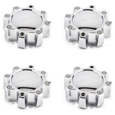 Set 4 Vision C375-8C 375 Warrior Wheel Center Caps 8 Lug Chrome Fits 8x6.5 8x170 picture