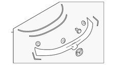 Genuine Mazda Lift-Gate Finish Panel KB7W-50-810P-2P picture