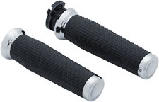 Kuryakyn 5946 Metric Chrome Thresher Handlebar Grips picture