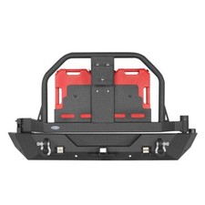 Fit 2018-2025 Jeep Wrangler JL Steel Rear Bumper w/Tire Carrier & Gasoline Cans picture