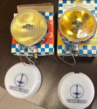 NOS Carello Fog lights Brand New chrome Yellow Italian Fog Lights  picture