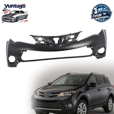 NEW Primered Front Upper Bumper Cover For 2013-2015 Toyota RAV4 TO1014101 picture